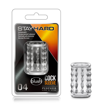 Stay Hard Cock Sleeve 04 Penis Enhancer Clear-0