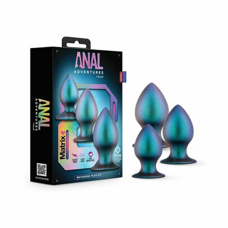 Anal Adventures Matrix Metaverse Plug Kit Dark Millenia-0