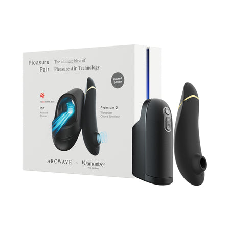 Arcwave x Womanizer Pleasure Pair - Ion + Premium 2 Black-0